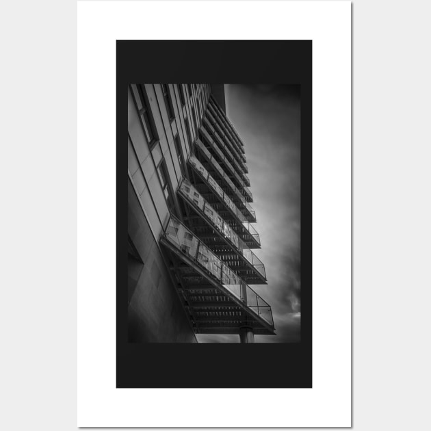 Balconies - Mono Wall Art by zglenallen